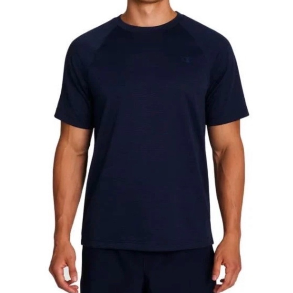 Shirt Mens T-shirt Short Sleeve Champion Tee Logo Gym Active Athletic New M or L